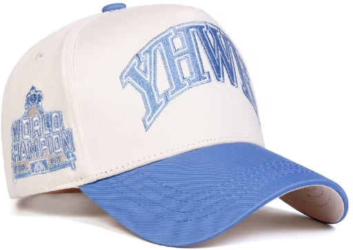 YHWH World Champion Cap - Sky Blue Brim