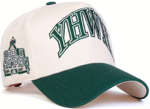 YHWH World Champion Cap - Green Brim